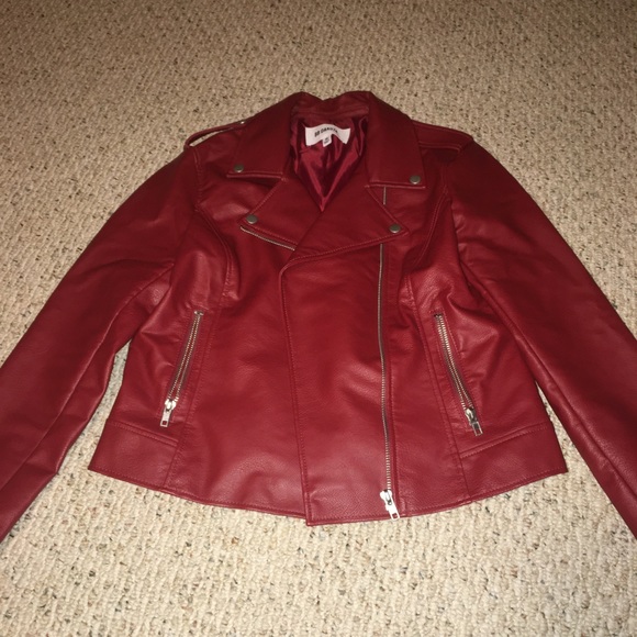 BB Dakota Jackets & Blazers - Red Leather Jacket